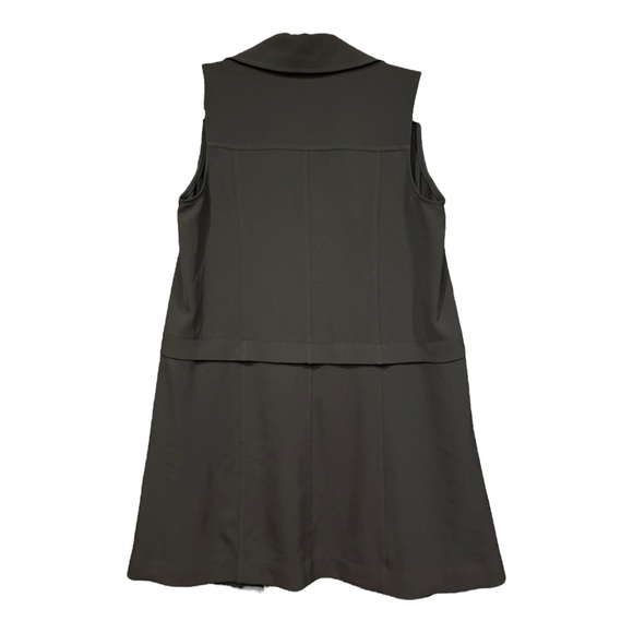 Calvin Klein Sleeveless Open Front Black Vest Dress Size 4 AR1 - Picture 2 of 4